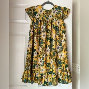 WHO WHAT WEAR size XS yellow floral sundress